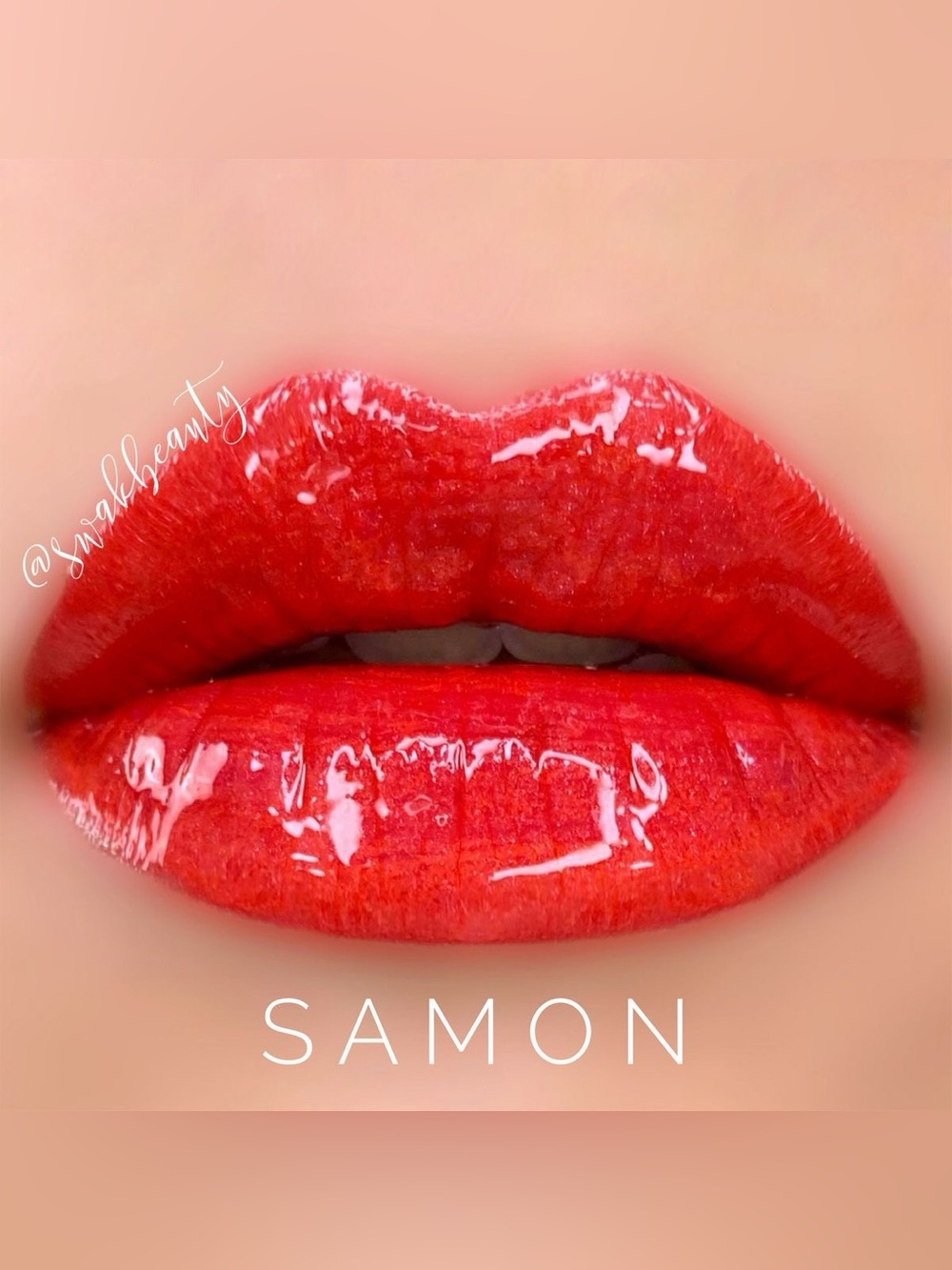 Lipsense Samon NEW Matte Warm Coral Red Orange Long Lasting Liquid Lipstick